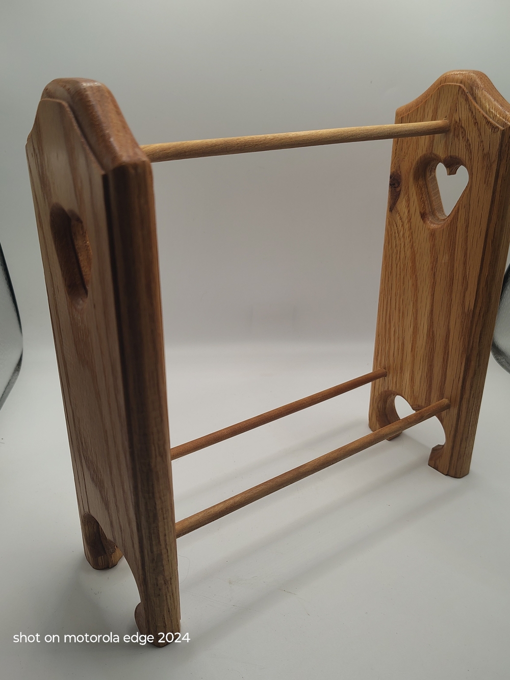 Vintage Farmhouse Wooden Countertop Hand Towel Rack Mini Quilt Stand 9x9